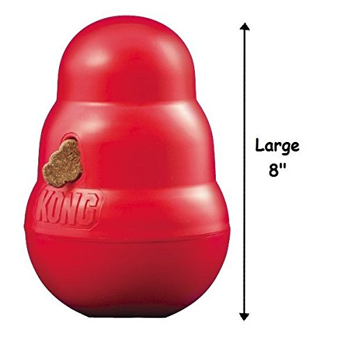 KONG Wobbler Dog Toys Huge Extra Tough Durable Treat Dispensing XLarge Dogs Play Toy L 8"
