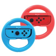 Ematic Nintendo Switch Steering Wheel 2-Pack - Red, Blue