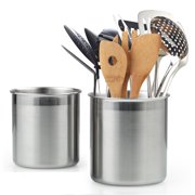 Cook N Home 02639 Stainless Steel Utensil Holder Jumbo 2pcs Set