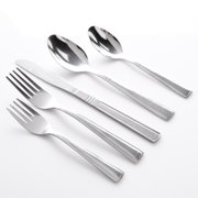 Gibson Home Tapani 45-Piece Flatware Set, Tumble Finish