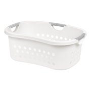IRIS Comfort Carry Laundry Basket, White