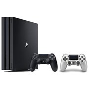 PlayStation 4 Pro Console Bundle (2 Items): PS4 Pro 1TB Console and an Extra PS4 Dualshock 4 Wireless Controller - Silver