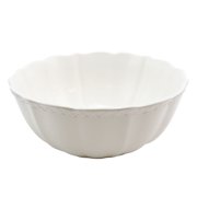 Gibson Home Ca Posh 10 inch Serving Bowl in White
