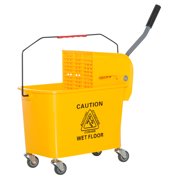 HOMCOM 5 Gallon Janitor Mop Bucket w/ Down Press Wringer