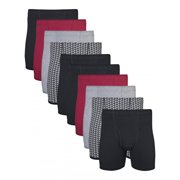 Men's Boxer Briefs With Covered Waistband, 10-Pack