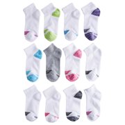 Hanes Girls Socks, 12 Pack Cool Comfort Ankle (Little Girls & Big Girls)