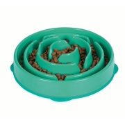 Slow Feeder Dog Bowl Fun Feeder Stop Bloat Bowl for Dogs by Outward Hound, Large, Blue