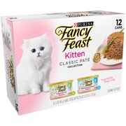 Purina Fancy Feast Kitten Classic Pate Collection Wet Cat Food, 3.0 Oz. Cans (12 Pack)