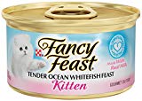 Purina Fancy Feast Kitten Tender Ocean Whitefish Feast Cat Food - (24) 3 oz. Pull-top Can