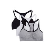 Fruit of the Loom Girls Cotton Stretch Sports Bra, 3 Pack (Little Girl & Big Girl)