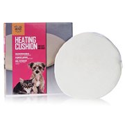 Arf Pets Microwavable Pet Heating Pad, Self Warming Cat Mat, Cozy Cover Includes Cushion, White, 8" x 8"