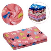 Puppy Sleeping Small Cats Bed Doggy Soft Warming Fleece Pet Dogs Blanket 104*76cm Pink #1