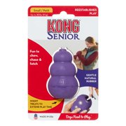 KONG Senior Gentle Natural Rubber Dog Toy, Small, Purple