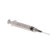 New 3 ml Luer lock syringe with 22G X 1inch needle 3ml 100ct
