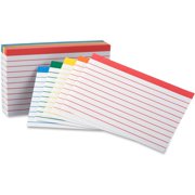 Oxford Color Coded Bar Ruling Index Cards, 100 / Pack (Quantity)
