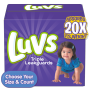Luvs Triple Leakguards Extra Absorbent Diapers Size 4 144 Ct