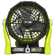 Ryobi P3320 120V AC or 18V ONE+ Dual Power Portable Hybrid Electric Fan, Tool Only