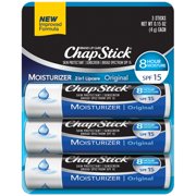 ChapStick Skin Protectant Lip Balm, Original, 3 Count