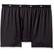 Stacy Adams Men's Big and Tall Boxer Brief Sizes, Black, 3X-Large