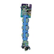 Vibrant Life Playful Buddy Rubber Stick Rope Interactive Dog Chew Toy, Color May Vary, Chew Level 2