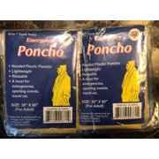 12 PCS EMERGENCY DISPOSABLE ADULT RAIN PONCHO