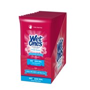 Wet Ones Antibacterial Hand Wipes Travel Pack, 20 Count (Pack of 10)