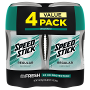 Speed Stick Regular Deodorant - 3.0 oz (4 Pack)