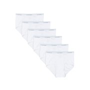 Hanes Men's White Brief, 6-Pack