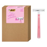 BIC Silky Touch Women's Disposable Razor, Twin Blade, Pack of 40 Razors, For a Soothing, Comfortable Shave