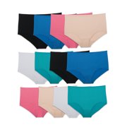 Fruit of the Loom Women's Assorted Microfiber Brief Underwear, 12 Pack