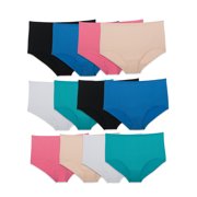 Fruit of the Loom Women's Assorted Microfiber Brief Underwear, 12 Pack