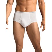 Men's White Tagless Briefs, 6 Pack