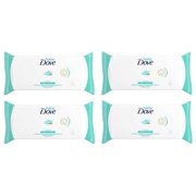 Dove Baby Wipes, Fragrance Free, Sensitive Moisture, As Gentle As Water, Suitable for Newborns, 50 Ct (Pack of 4) + Makeup Blender Sponge