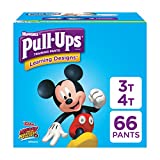 Pull-Ups Learning Designs Training Pants for Boys, 3T-4T (32-40 lbs.), 66 Count, Toddler Potty Training Underwear, Packaging May Vary