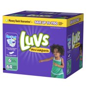 Luvs Ultra Leakguards Diapers Size 6 64 count