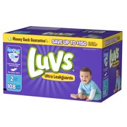 Luvs Ultra Leakguards Diapers Size 2 108 count