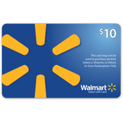 Charitable $10 Walmart Gift Card (Alcohol/Tobacco/Lottery/Firearms Prohibited)