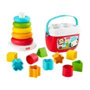 Fisher-Price Babyâ€™s First Blocks & Rock-a-Stack, Plant-Based Toys