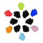 12 Pairs Kids Winter Gloves, Children Bulk Pack Fun Colorful Cute Magic Glove for Boys & Girls (Assorted A)