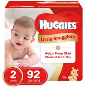 HUGGIES Little Snugglers Diapers, Size 2, 92 Count