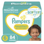 Pampers Swaddlers Diapers, Soft and Absorbent, Size 6, 84 Ct