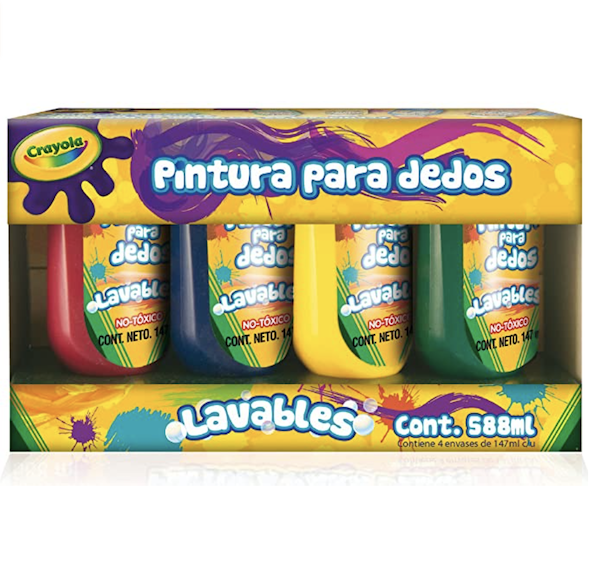 Crayola Finger Paint, 4-Pack