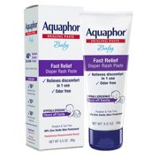 Aquaphor Baby Diaper Rash Paste, Maximum Strength 40% Zinc Oxide, 3.5 oz