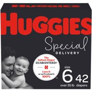 Huggies Special Delivery Hypoallergenic Baby Diapers, Size 6, 42 Ct