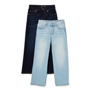 Wonder Nation Boys Bootcut Denim Jeans, 2 Pack, Sizes 4-18 & Husky