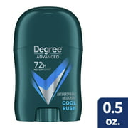 Degree Advanced Antiperspirant Deodorant Cool Rush Antiperspirant For Men with MotionSense Technology 72-Hour Sweat & Odor Protection 0.5 oz