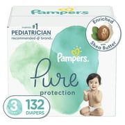 Pampers Pure Protection Diapers Size 3 132 Count