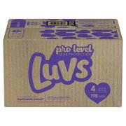 Luvs Pro Level Leak Protection Diapers, Size 4, 198 Count