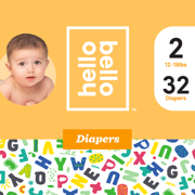 Hello Bello Diapers - Alphabet Soup - Size 2 (32ct)