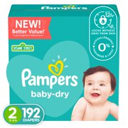 Pampers Baby Dry Extra Protection Diapers, Size 2, 192 Count